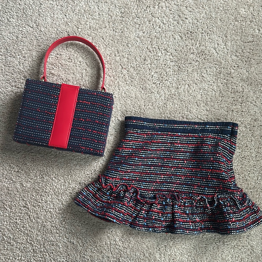 Janie & jack skirt and matching purse